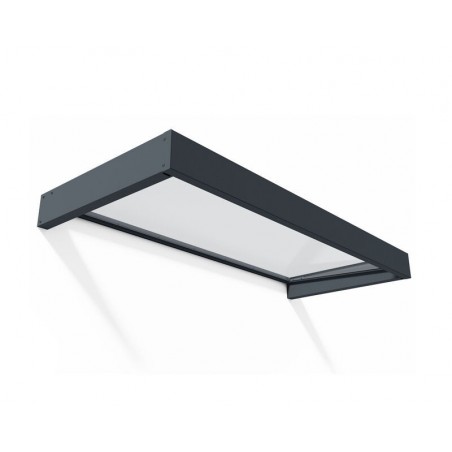 Canopia Sophia Door Awning 215x95 cm - Grey Frame, Transparent Panel