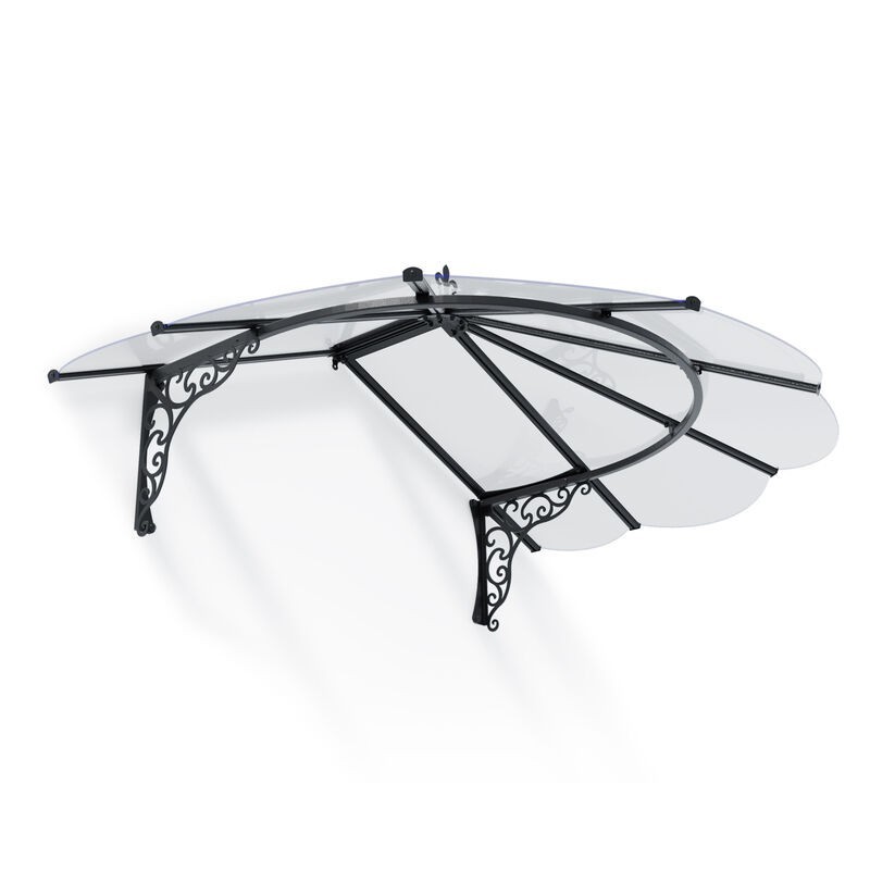 Canopia Iris Auvent de porte 175x125 cm Transparent Canopia Iris Auvent de porte 175x125 cm Transparent