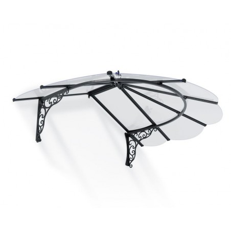 Canopia Iris Auvent de porte 175x125 cm Transparent