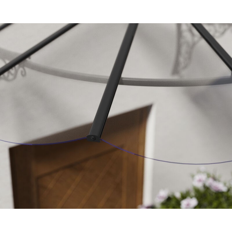 Canopia Iris Auvent de porte 175x125 cm Transparent Canopia Iris Auvent de porte 175x125 cm Transparent
