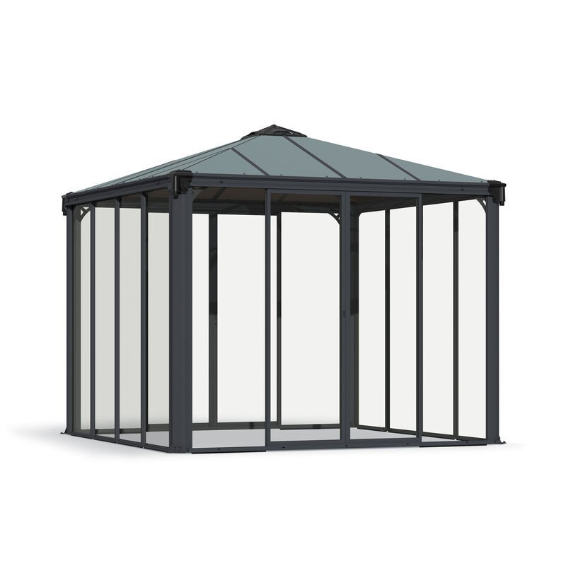 Canopia Ledro Tonnelle fermée en aluminium 3x3 m Canopia Ledro Tonnelle fermée en aluminium 3x3 m