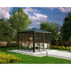 Canopia Ledro Tonnelle fermée en aluminium 3x3 m
