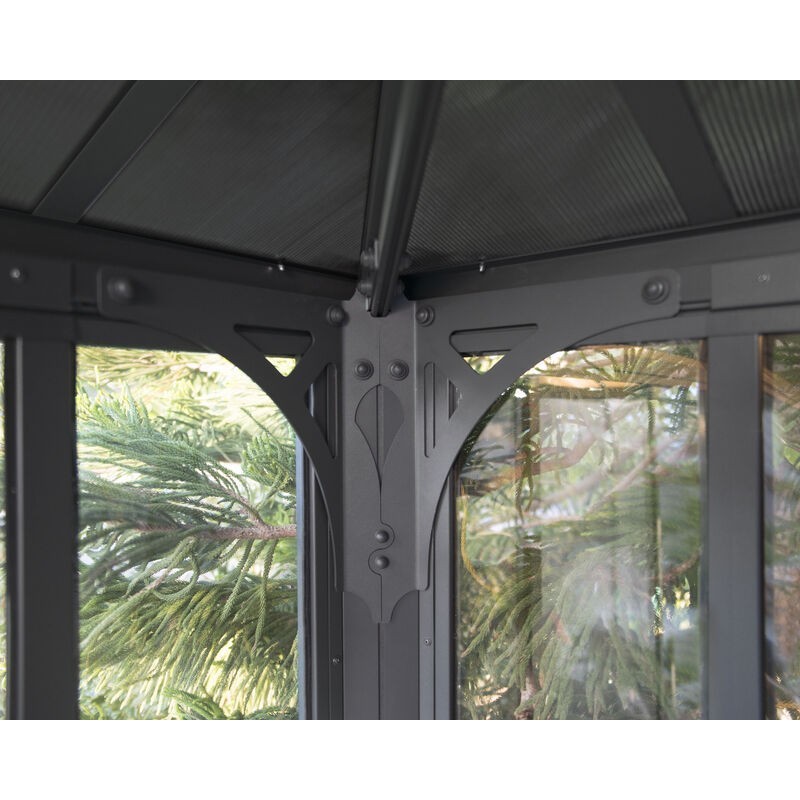 Canopia Ledro Tonnelle fermée en aluminium 3x3 m Canopia Ledro Tonnelle fermée en aluminium 3x3 m