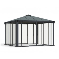 Canopia Ledro Tonnelle fermée en aluminium 3.6x3.6 m
