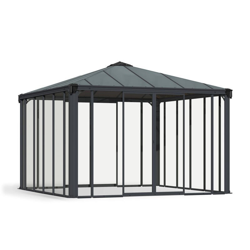 Canopia Ledro Tonnelle fermée en aluminium 3.6x3.6 m Canopia Ledro Tonnelle fermée en aluminium 3.6x3.6 m