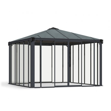 Canopia Ledro Tonnelle fermée en aluminium 3.6x3.6 m