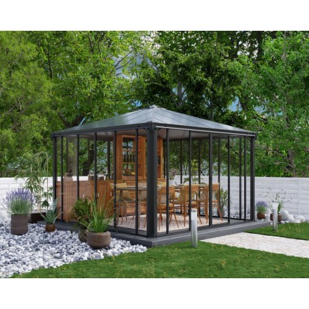 Canopia Ledro Tonnelle fermée en aluminium 3.6x3.6 m