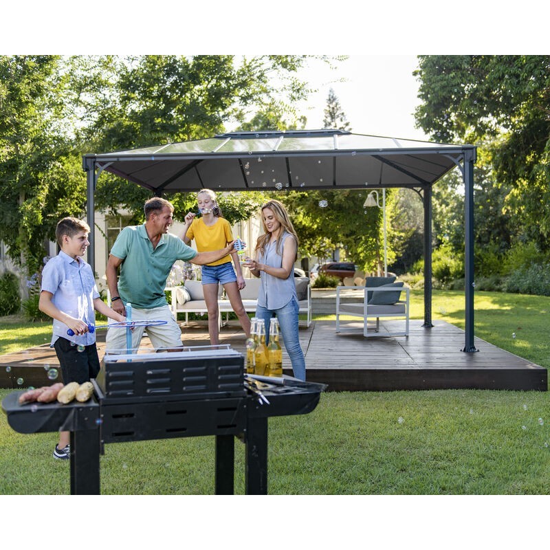 Canopia Martinique Tonnelle en aluminium 3x4.3 m Canopia Martinique Tonnelle en aluminium 3x4.3 m