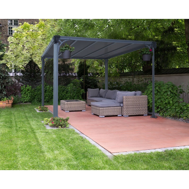Canopia Milano Tonnelle en aluminium 3x3 m Canopia Milano Tonnelle en aluminium 3x3 m