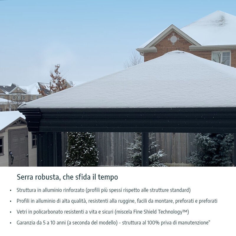 Canopia Milano Tonnelle en aluminium 3x3 m Canopia Milano Tonnelle en aluminium 3x3 m