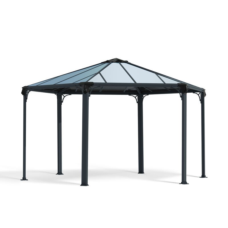 Canopia Monaco Tonnelle hexagonale en aluminium 3.6x4 m Canopia Monaco Tonnelle hexagonale en aluminium 3.6x4 m