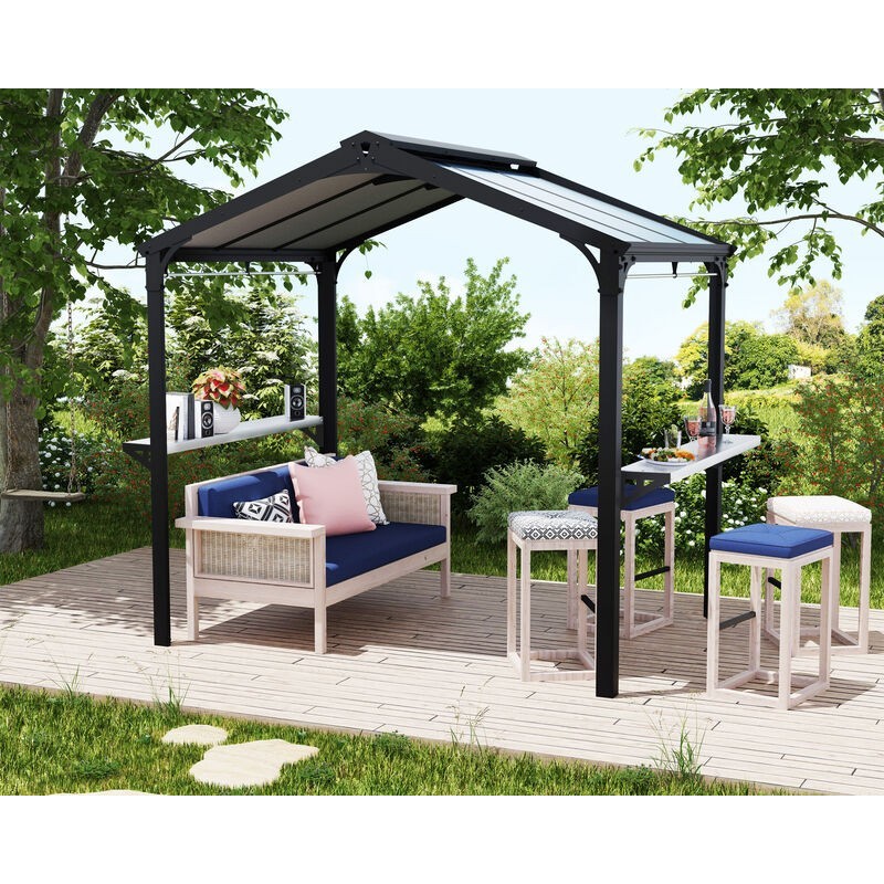 Canopia Austin Tonnelle barbecue en aluminium 1.8x2.4 m Canopia Austin Tonnelle barbecue en aluminium 1.8x2.4 m
