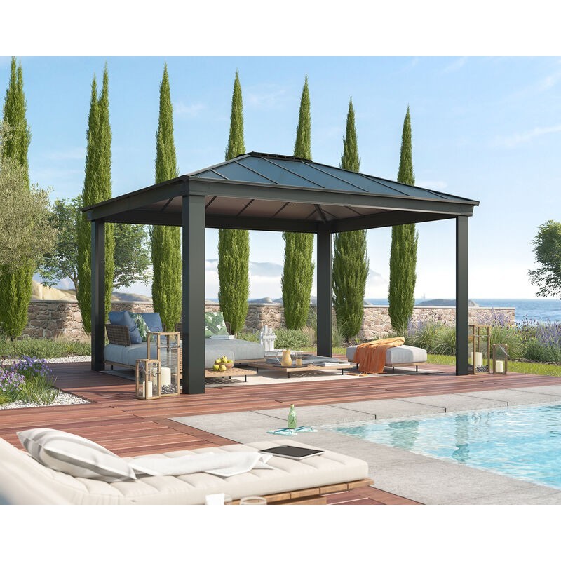 Canopia Dallas Tonnelle en aluminium 3.6x4.3 m Canopia Dallas Tonnelle en aluminium 3.6x4.3 m