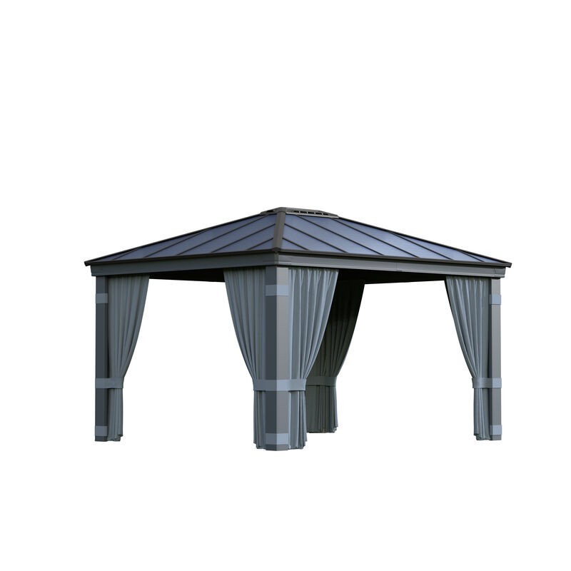 Canopia Set de rideaux pour Tonnelle Dallas 3.6x4.3 m Canopia Set de rideaux pour Tonnelle Dallas 3.6x4.3 m