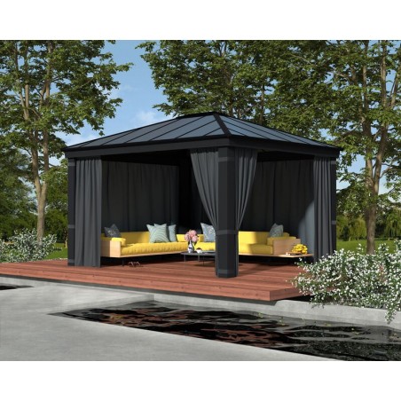 Canopia Set de rideaux pour Tonnelle Dallas 3.6x4.3 m