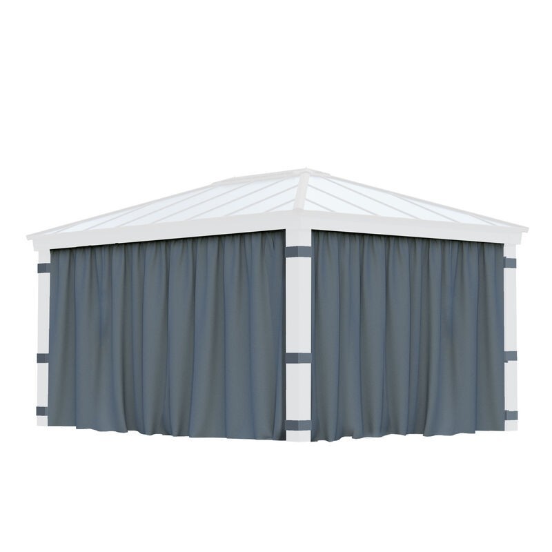 Canopia Set de rideaux pour Tonnelle Dallas 3.6x5 m Canopia Set de rideaux pour Tonnelle Dallas 3.6x5 m