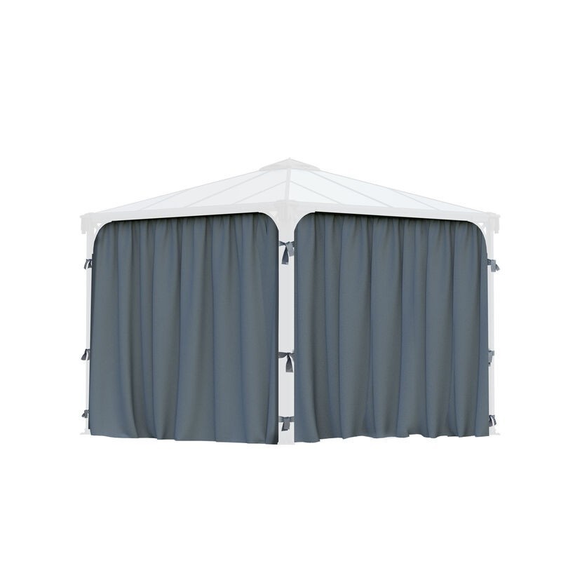 Canopia Set de rideaux pour Tonnelle Palermo et Milano 3.7x2.2 m Canopia Set de rideaux pour Tonnelle Palermo et Milano 3.7x2.2 m