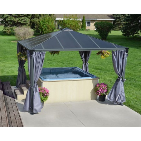 Canopia Set de rideaux pour Tonnelle Palermo et Milano 3.7x2.2 m