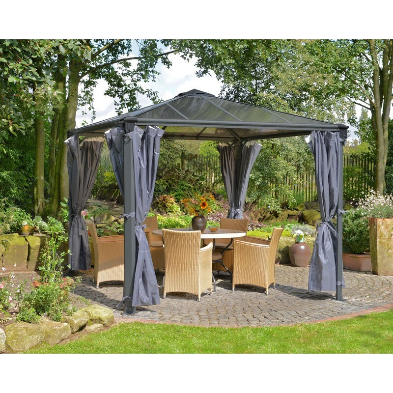 Canopia Set de rideaux pour Tonnelle Palermo et Milano 3.7x2.2 m Canopia Set de rideaux pour Tonnelle Palermo et Milano 3.7x2.2 m