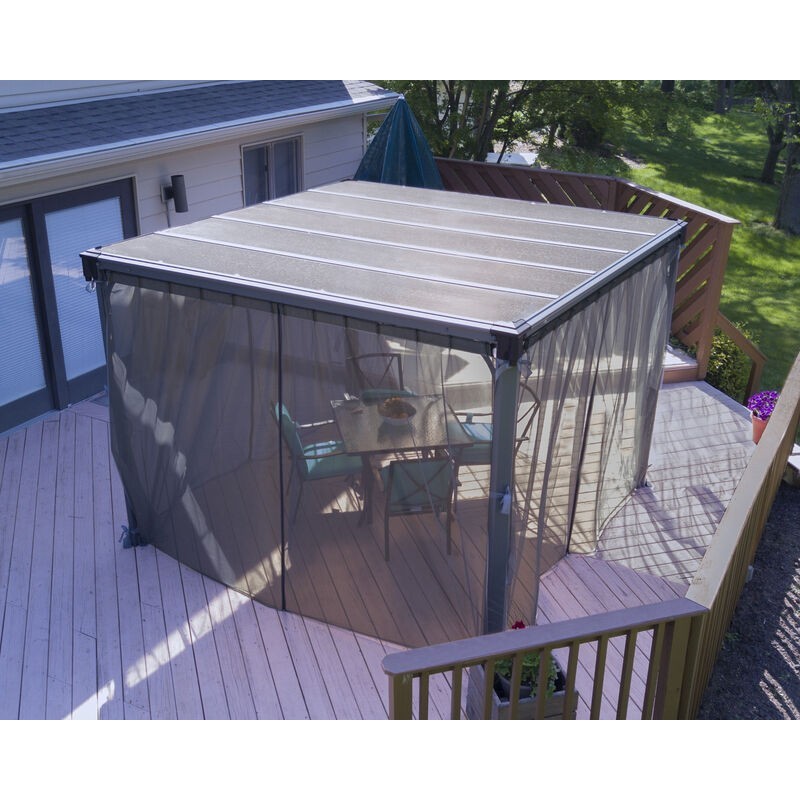 Canopia Moustiquaire pour Tonnelle Palermo et Milano 3.7x2.2 m Canopia Moustiquaire pour Tonnelle Palermo et Milano 3.7x2.2 m