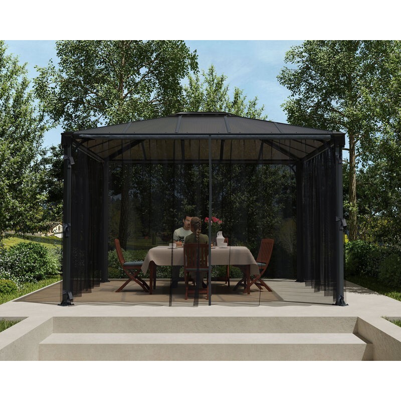 Canopia Moustiquaire pour Tonnelle Palermo et Milano 3.7x2.2 m Canopia Moustiquaire pour Tonnelle Palermo et Milano 3.7x2.2 m