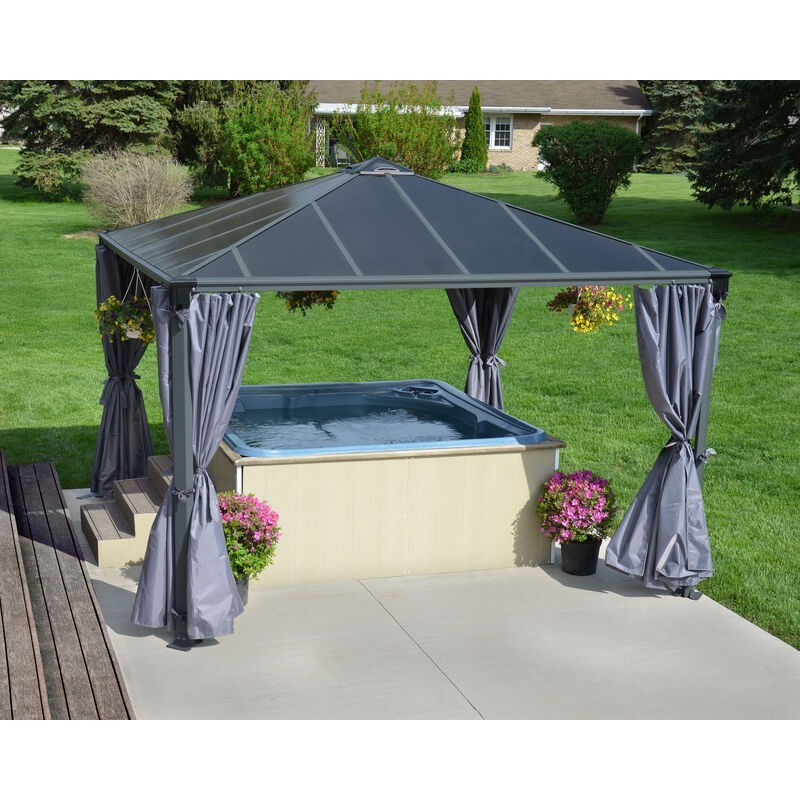 Canopia Set de rideaux pour Tonnelle Martinique 4x2.2 m Canopia Set de rideaux pour Tonnelle Martinique 4x2.2 m