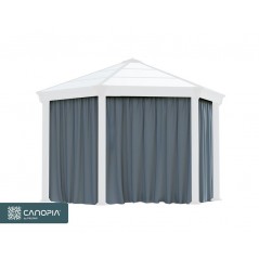 Canopia Ensemble de Rideaux Hexagonaux pour Tonnelle Monaco / Rome 2,3X2,2 m