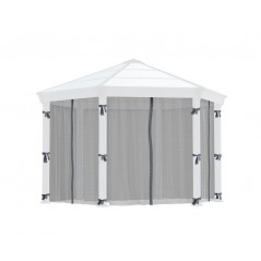 Canopia Moustiquaire hexagonale pour Tonnelle Monaco/ Roma 2.3x2.2 m