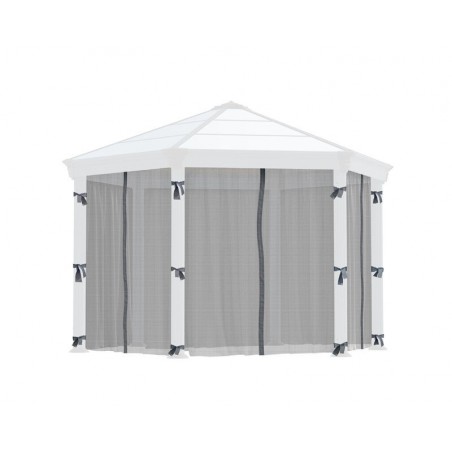 Canopia Moustiquaire hexagonale pour Tonnelle Monaco/ Roma 2.3x2.2 m