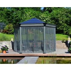 Canopia Moustiquaire hexagonale pour Tonnelle Monaco/ Roma 2.3x2.2 m