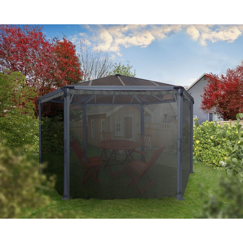 Canopia Moustiquaire hexagonale pour Tonnelle Monaco/ Roma 2.3x2.2 m Canopia Moustiquaire hexagonale pour Tonnelle Monaco/ Roma 2.3x2.2 m