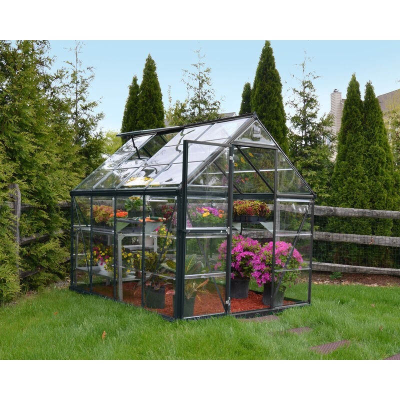 Canopia Harmony Serre de jardin transparente en polycarbonate 247x185x208 cm Gris Canopia Harmony Serre de jardin transparente en polycarbonate 247x185x208 cm Gris