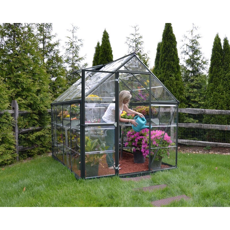 Canopia Harmony Transparent Garden Greenhouse in Polycarbonate 247X185X208 cm Gray Canopia Harmony Transparent Garden Greenhouse in Polycarbonate 247X185X208 cm Gray