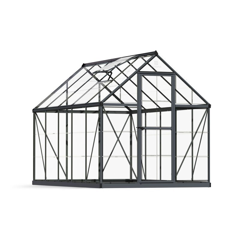 Canopia Harmony Serre de jardin transparente en polycarbonate 306x185x208 cm Gris Canopia Harmony Serre de jardin transparente en polycarbonate 306x185x208 cm Gris