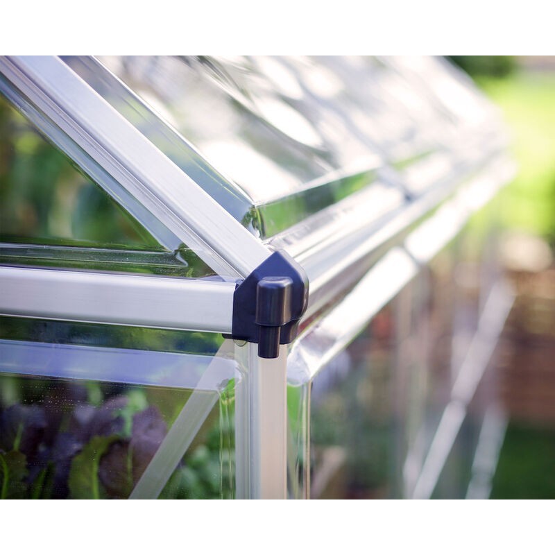 Canopia Harmony Transparent Garden Greenhouse in Polycarbonate 126X185X208 cm Silver