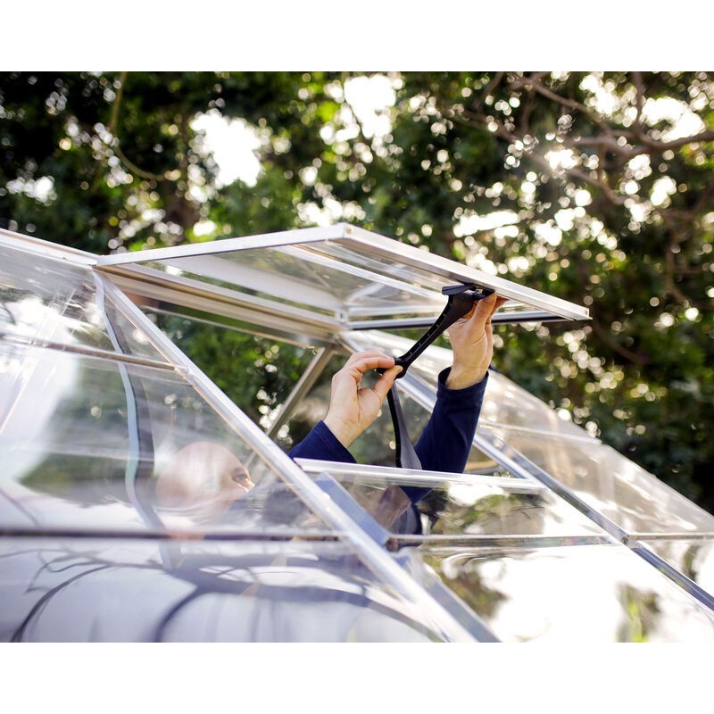 Canopia Harmony Serre de jardin transparente en polycarbonate 426x185x208 cm Argent Canopia Harmony Serre de jardin transparente en polycarbonate 426x185x208 cm Argent