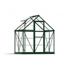 Canopia Harmony Serre de jardin transparente en polycarbonate 126x185x208 cm Vert