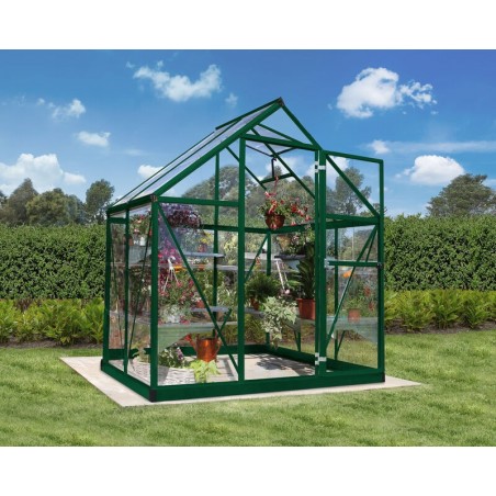 Canopia Harmony Serre de jardin transparente en polycarbonate 126x185x208 cm Vert