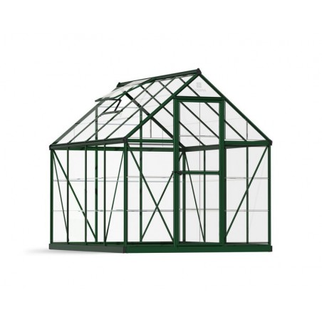 Canopia Harmony Serre de jardin transparente en polycarbonate 247x185x208 cm Vert