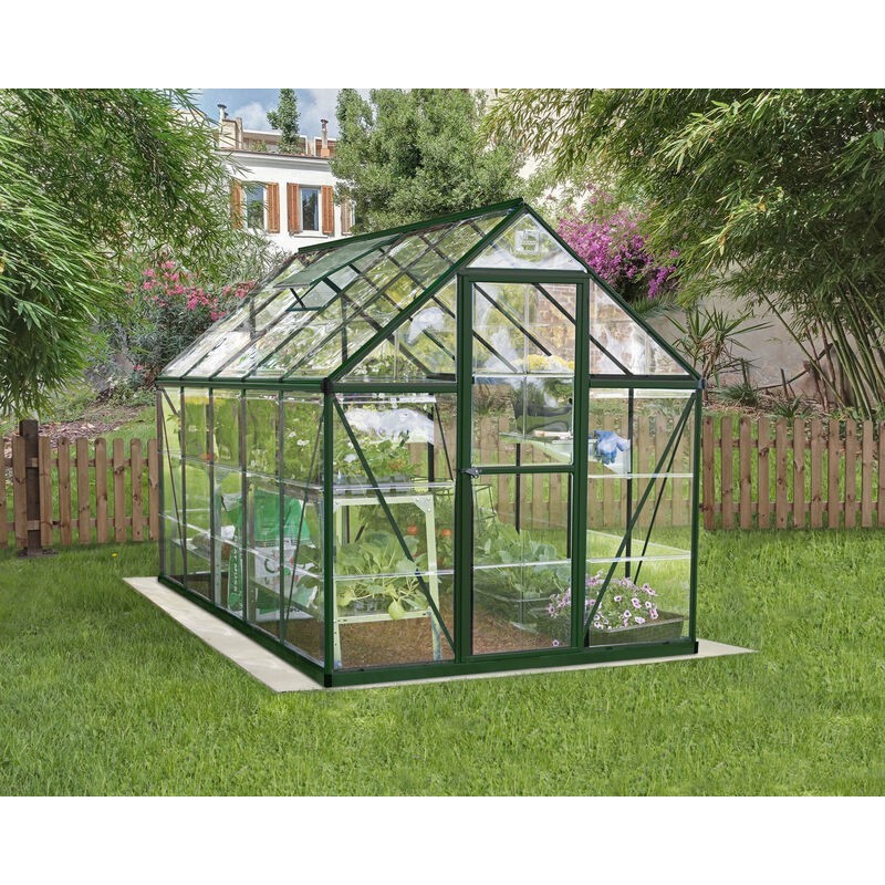 Canopia Harmony Serre de jardin transparente en polycarbonate 306x185x208 cm Vert Canopia Harmony Serre de jardin transparente en polycarbonate 306x185x208 cm Vert