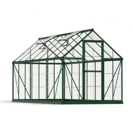 Canopia Harmony Serre de jardin transparente en polycarbonate 426x185x208 cm Vert