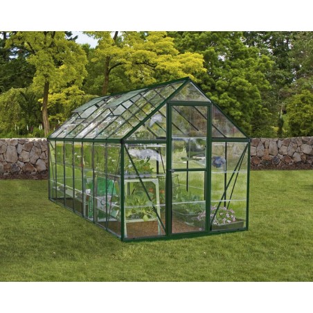 Canopia Serre de Jardin Transparente Harmony en Polycarbonate 426X185X208 cm Vert