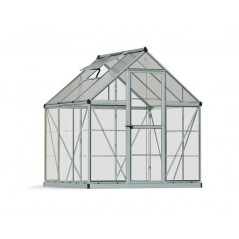 Canopia Hybrid Serre de jardin en polycarbonate 186x185x208 cm Argent