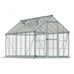 Canopia Hybrid Serre de jardin en polycarbonate 426x185x208 cm Argent