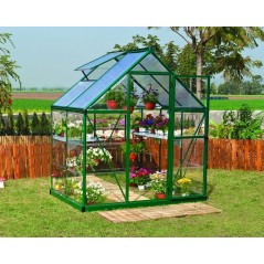 Canopia Hybrid Serre de jardin en polycarbonate 126x185x208 cm Vert