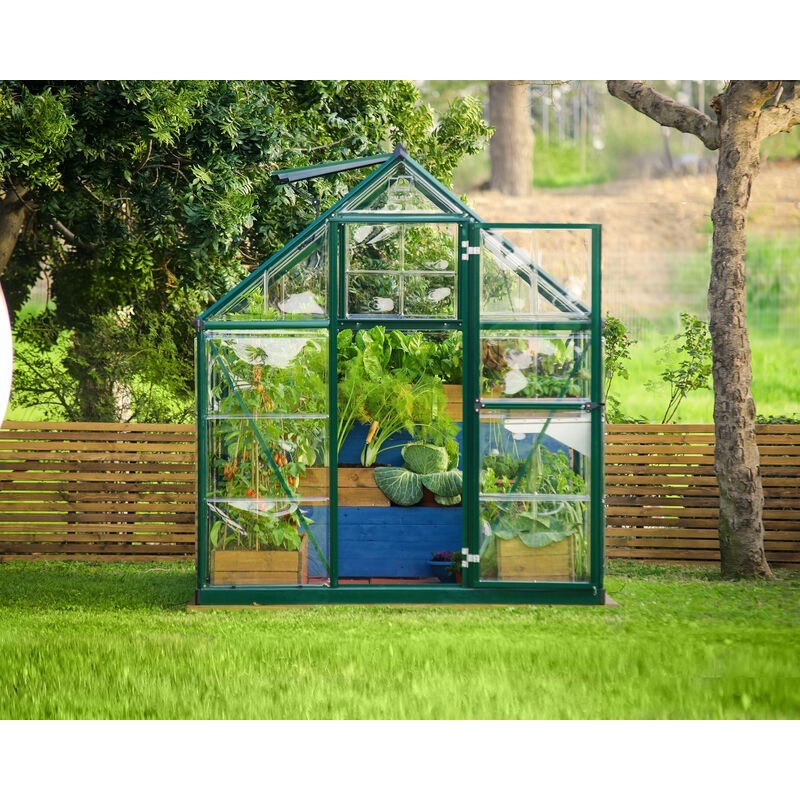 Canopia Hybrid Serre de jardin en polycarbonate 247x185x208 cm Vert Canopia Hybrid Serre de jardin en polycarbonate 247x185x208 cm Vert