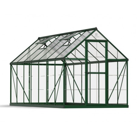 Serre de jardin hybride Canopia en polycarbonate 426x185x208 cm vert