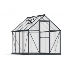 Canopia Mythos Serre de jardin double paroi en polycarbonate 247x185x208 cm Gris