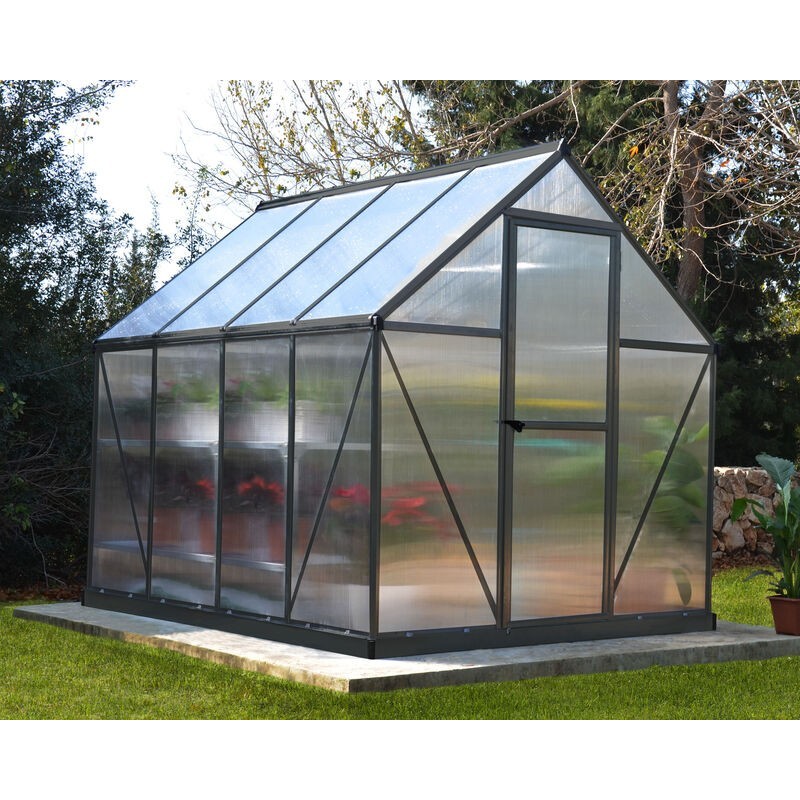 Canopia Mythos Double Layer Garden Greenhouse in Polycarbonate 247X185X208 cm Gray