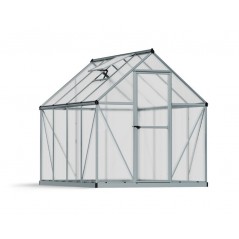 Canopia Mythos Serre de jardin double paroi en polycarbonate 247x185x208 cm Argent